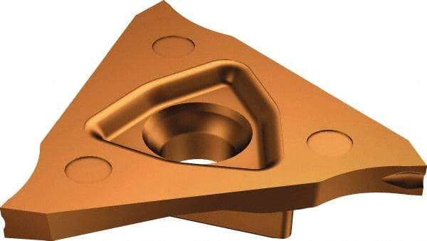 Sandvik Coromant - N123T3T CS 1125 Grade, 0.0394" Cutting Width, Carbide Cutoff Insert - 0° Neutral Lead Angle, TiAlN Coated - Eagle Tool & Supply