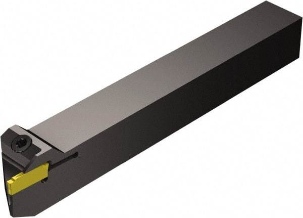 Sandvik Coromant - F123, Internal or External, Left Hand, 8mm Max Depth of Cut, Indexable Grooving Tool Holder - N123D2-0150-0002-CM Insert Compatibility, 16mm Shank Height, 16mm Shank Width, 125mm OAL - Eagle Tool & Supply