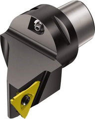 Sandvik Coromant - Cx-R/LF123T/U..BM Insert, 60mm Head Length, Modular Grooving Cutting Unit Head - Left Hand Cut, System Size C4, Through Coolant, Series CoroCut 3 - Eagle Tool & Supply