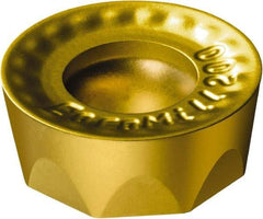Sandvik Coromant - RCKT190600 KH Grade 1020 Carbide Milling Insert - TiAlN Finish, 1/4" Thick, 3/4" Inscribed Circle, 3/8" Corner Radius - Eagle Tool & Supply