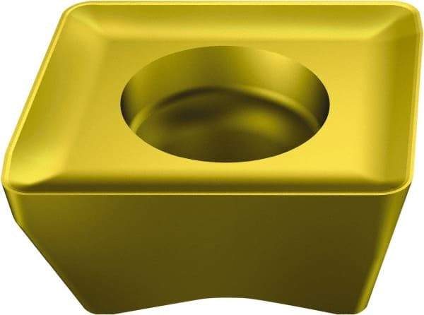 Sandvik Coromant - 690100531 SL Grade S40T Carbide Milling Insert - TiCN/Al2O3/TiN Finish, 5.2mm Thick, 10mm Inscribed Circle, 3.1mm Corner Radius - Eagle Tool & Supply