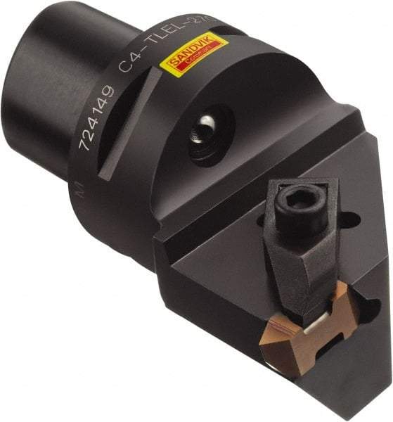 Sandvik Coromant - TLG-3189L Insert, 50.01mm Head Length, 0.5mm Min Groove Width, Modular Grooving Blade Holder Head - Right Hand Cut, System Size C4, Through Coolant, Series Top Lok - Eagle Tool & Supply