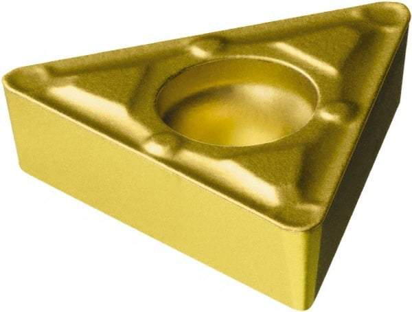 Sandvik Coromant - TCMX1.81.51 WF Grade 3005 Carbide Turning Insert - 60° Triangle, 5.71mm Inscr Circle, 3/32" Thick, 1/64" Corner Radius - Eagle Tool & Supply