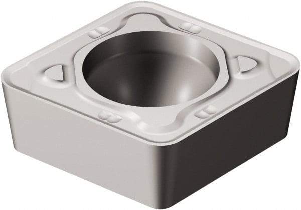 Sandvik Coromant - CCMT21.52 KR Grade H13A Carbide Turning Insert - Uncoated, 80° Diamond, 1/4" Inscr Circle, 3/32" Thick, 1/32" Corner Radius - Eagle Tool & Supply
