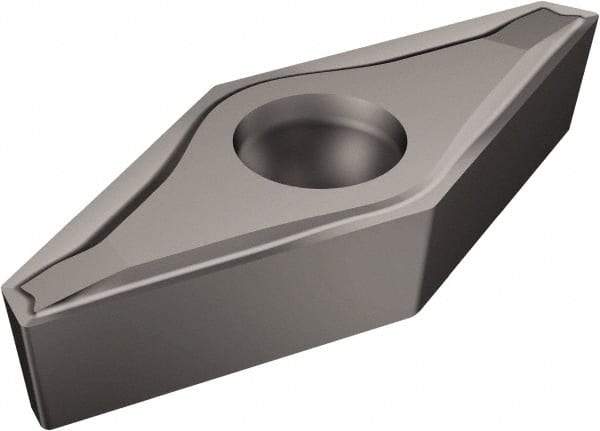 Sandvik Coromant - VCEX2203 F Grade 5015 Cermet Turning Insert - Uncoated, 35° Diamond, 3/8" Inscr Circle, 1/8" Thick, 0.1mm Corner Radius - Eagle Tool & Supply