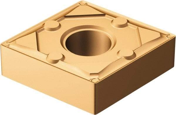 Sandvik Coromant - CNMG432 WF Grade 1115 Carbide Turning Insert - TiAlN/AlCr2O3 Finish, 80° Diamond, 1/2" Inscr Circle, 3/16" Thick, 1/32" Corner Radius - Eagle Tool & Supply