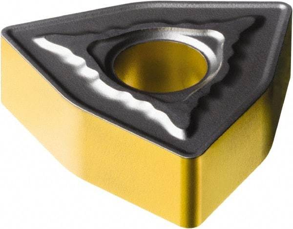 Sandvik Coromant - WNMG433 MR Grade 4305 Carbide Turning Insert - TiCN/Al2O3/TiN Finish, 80° Trigon, 1/2" Inscr Circle, 3/16" Thick, 3/64" Corner Radius - Eagle Tool & Supply