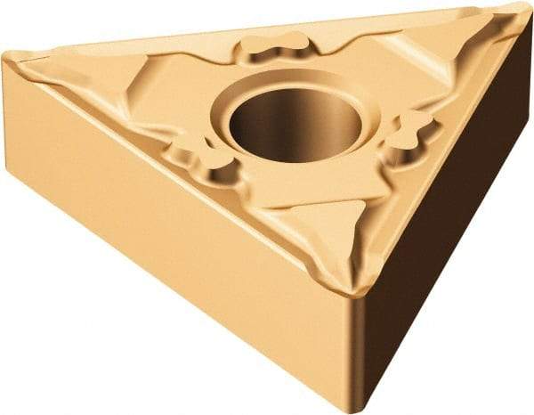 Sandvik Coromant - TNMG331 MF Grade 1125 Carbide Turning Insert - TiAlN/AlCr2O3 Finish, 60° Triangle, 3/8" Inscr Circle, 3/16" Thick, 1/64" Corner Radius - Eagle Tool & Supply