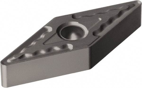 Sandvik Coromant - VNMG332 QM Grade H13A Carbide Turning Insert - Uncoated, 35° Diamond, 3/8" Inscr Circle, 3/16" Thick, 1/32" Corner Radius - Eagle Tool & Supply