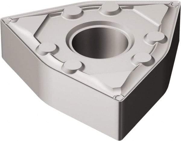 Sandvik Coromant - WNMG432 WF Grade 5015 Cermet Turning Insert - Uncoated, 80° Trigon, 1/2" Inscr Circle, 3/16" Thick, 1/32" Corner Radius - Eagle Tool & Supply