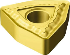 Sandvik Coromant - WNMG332 QM Grade 235 Carbide Turning Insert - 80° Trigon, 3/8" Inscr Circle, 3/16" Thick, 1/32" Corner Radius - Eagle Tool & Supply