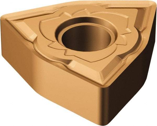 Sandvik Coromant - WNMG432 SM Grade 1115 Carbide Turning Insert - TiAlN/AlCr2O3 Finish, 80° Trigon, 1/2" Inscr Circle, 3/16" Thick, 1/32" Corner Radius - Eagle Tool & Supply