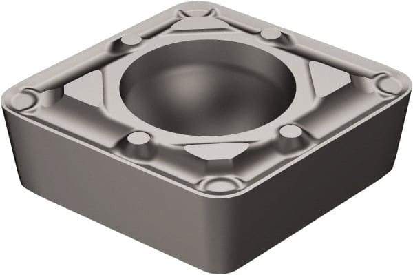 Sandvik Coromant - CCMT32.52 WF Grade 5015 Carbide Turning Insert - Uncoated, 80° Diamond, 3/8" Inscr Circle, 5/32" Thick, 1/32" Corner Radius - Eagle Tool & Supply