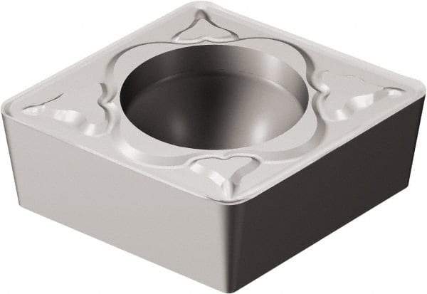 Sandvik Coromant - CPMT21.51 PM Grade 5015 Cermet Turning Insert - Uncoated, 80° Diamond, 1/4" Inscr Circle, 3/32" Thick, 1/64" Corner Radius - Eagle Tool & Supply