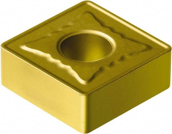 Sandvik Coromant - SNMG866 MR Grade 235 Carbide Turning Insert - TiCN/TiN Finish, 90° Square, 1" Inscr Circle, 3/8" Thick, 3/32" Corner Radius - Eagle Tool & Supply