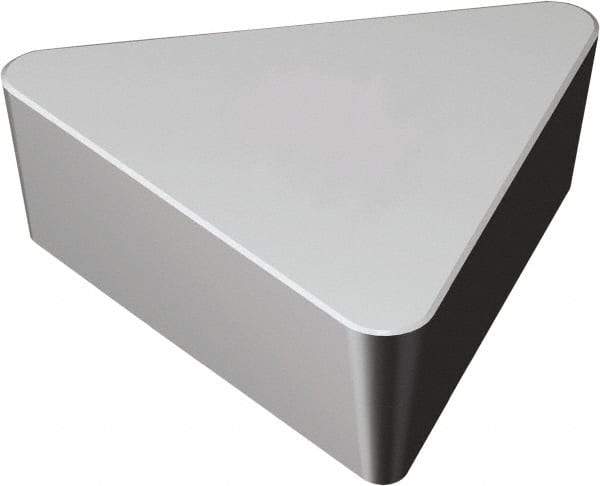Sandvik Coromant - TPGN221 Grade H13A Carbide Turning Insert - Uncoated, 60° Triangle, 1/4" Inscr Circle, 1/8" Thick, 1/64" Corner Radius - Eagle Tool & Supply