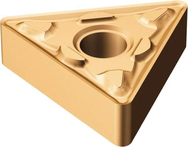 Sandvik Coromant - TNMG332 MM Grade 1125 Carbide Turning Insert - TiAlN/AlCr2O3 Finish, 60° Triangle, 3/8" Inscr Circle, 3/16" Thick, 1/32" Corner Radius - Eagle Tool & Supply