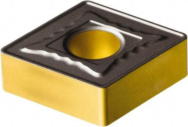 Sandvik Coromant - CNMG434 MR Grade 4335 Carbide Turning Insert - TiCN/AI2O3/TiN Finish, 80° Diamond, 1/2" Inscr Circle, 3/16" Thick, 1/16" Corner Radius - Eagle Tool & Supply