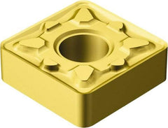 Sandvik Coromant - SNMG432 MM Grade 2015 Carbide Turning Insert - TiCN/Al2O3/TiN Finish, 90° Square, 1/2" Inscr Circle, 3/16" Thick, 1/32" Corner Radius - Eagle Tool & Supply