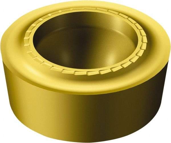 Sandvik Coromant - RCMT43 SM Grade S05F Carbide Turning Insert - TiCN/AI2O3/TiN Finish, Round, 1/2" Inscr Circle, 3/16" Thick - Eagle Tool & Supply