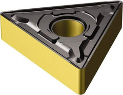 Sandvik Coromant - TNMG654 PR Grade 4335 Carbide Turning Insert - TiCN/AI2O3/TiN Finish, 60° Triangle, 3/4" Inscr Circle, 5/16" Thick, 1/16" Corner Radius - Eagle Tool & Supply