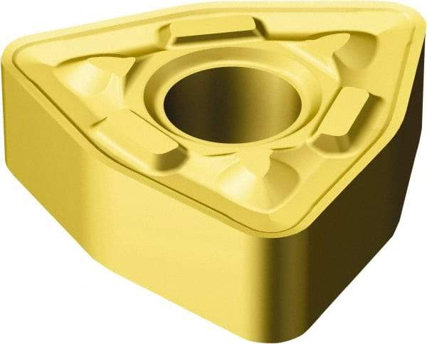 Sandvik Coromant - WNMG333 MR Grade 2035 Carbide Turning Insert - 80° Trigon, 3/8" Inscr Circle, 3/16" Thick, 3/64" Corner Radius - Eagle Tool & Supply