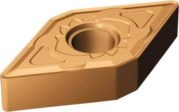 Sandvik Coromant - DNMG431 SM Grade 1115 Carbide Turning Insert - TiAlN/AlCr2O3 Finish, 55° Diamond, 1/2" Inscr Circle, 3/16" Thick, 1/64" Corner Radius - Eagle Tool & Supply