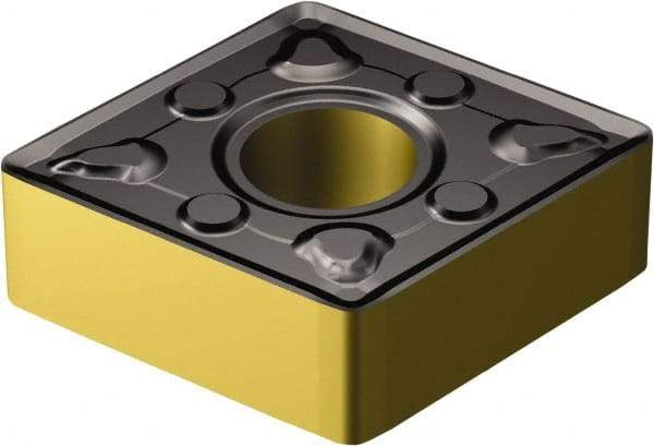 Sandvik Coromant - CNMG433 WMX Grade 3210 Carbide Turning Insert - TiCN/AI2O3/TiN Finish, 80° Diamond, 1/2" Inscr Circle, 3/16" Thick, 3/64" Corner Radius - Eagle Tool & Supply