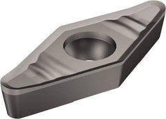 Sandvik Coromant - VCGX333 AL Grade H10 Carbide Turning Insert - Uncoated, 35° Diamond, 3/8" Inscr Circle, 3/16" Thick, 3/64" Corner Radius - Eagle Tool & Supply