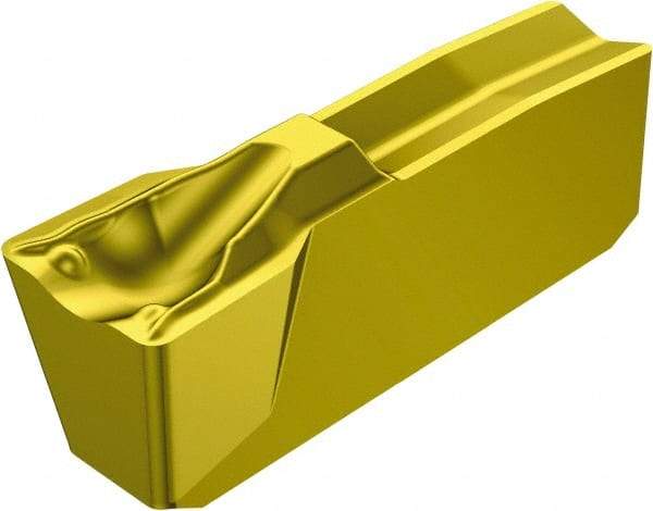 Sandvik Coromant - 40030N151.3 7G Grade 235, 4mm Cutting Width Carbide Grooving Insert - Neutral, 0.4mm Corner Radius, TiCN/TiN Finish - Eagle Tool & Supply