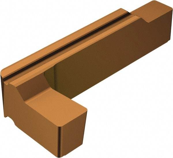 Sandvik Coromant - L1RG123 GS Grade GS1115, 2mm Cutting Width Carbide Grooving Insert - 6mm Max Depth of Cut, Right Hand, 0.2mm Corner Radius, TiAlN/AlCr2O3 Finish - Eagle Tool & Supply