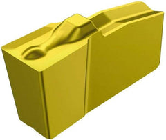 Sandvik Coromant - 30N151.2 4G Grade 235, 3.61mm Cutting Width Carbide Grooving Insert - Neutral, 0.32mm Corner Radius, TiCN/TiN Finish - Eagle Tool & Supply