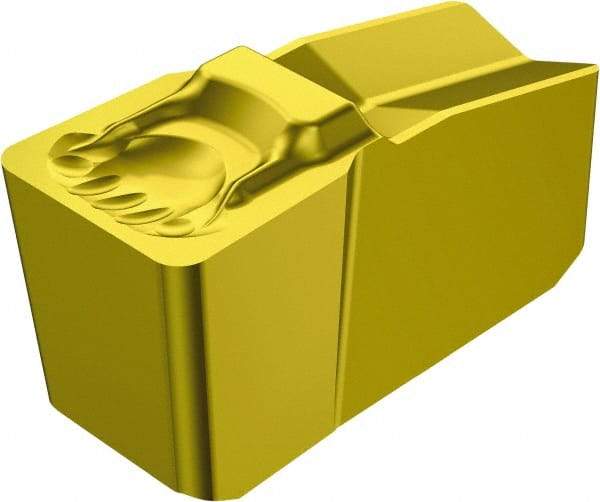 Sandvik Coromant - 80N151.2 6G Grade 235, 3/8" Cutting Width Carbide Grooving Insert - Neutral, 0.79mm Corner Radius, TiCN/TiN Finish - Eagle Tool & Supply