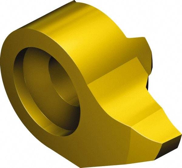 Sandvik Coromant - 07MB Grade 1025, 1mm Cutting Width Carbide Grooving Insert - 0.7mm Max Depth of Cut, Right Hand, TiAlN/TiN Finish - Eagle Tool & Supply
