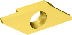 Sandvik Coromant - MACR3 MAC 1025 Grade, 0.0394" Cutting Width, Carbide Cutoff Insert - 0° Right Hand Lead Angle, 0.002" Cnr Rad, TiAlN/TiN Coated - Eagle Tool & Supply