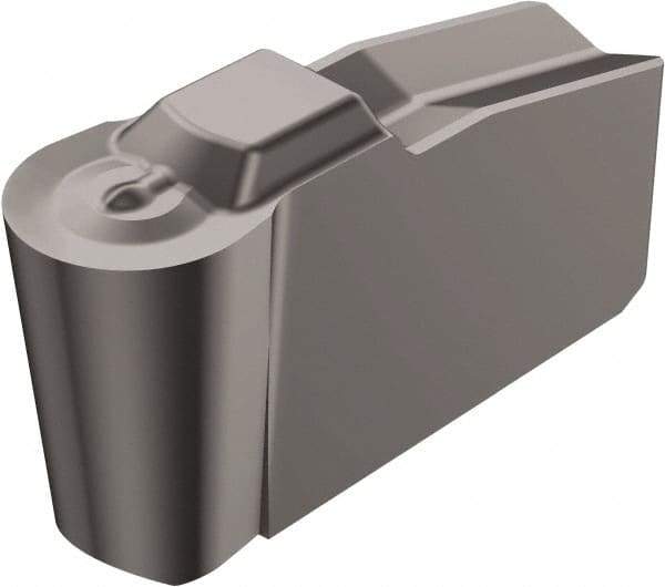 Sandvik Coromant - 80N151.2-4P Grade H13A, Carbide Grooving Insert - 4.3mm Max Depth of Cut, Neutral, 5mm Corner Radius, Uncoated - Eagle Tool & Supply