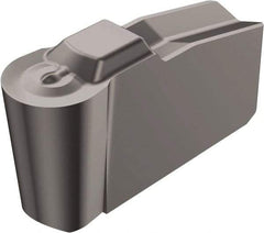 Sandvik Coromant - 80N151.2-4P Grade H13A, Carbide Grooving Insert - 4.3mm Max Depth of Cut, Neutral, 5mm Corner Radius, Uncoated - Eagle Tool & Supply