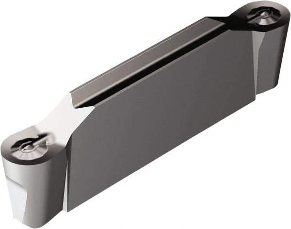 Sandvik Coromant - F2N123x2 RO 3mm Cutting Width Carbide Grooving Insert - 18.7mm Max Depth of Cut, Neutral, 1.5mm Corner Radius, TiAlN Finish - Eagle Tool & Supply
