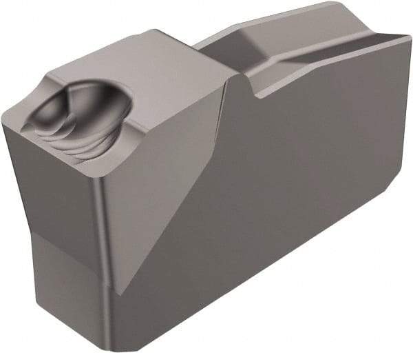 Sandvik Coromant - 40N151.2 5G Grade H13A, 4mm Cutting Width Carbide Grooving Insert - Neutral, 0.3mm Corner Radius, Uncoated - Eagle Tool & Supply