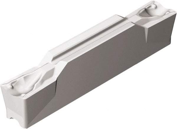 Sandvik Coromant - G2N123x2 TF Grade H13A, 3mm Cutting Width Carbide Grooving Insert - 18.5mm Max Depth of Cut, Neutral, 0.3mm Corner Radius, Uncoated - Eagle Tool & Supply