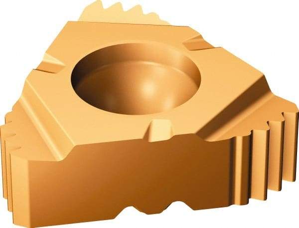 Sandvik Coromant - 266 External Right Hand 18 UN Laydown Threading Insert - Grade 1125, TiCrAlN/TiAlN Coated Carbide, 9.525mm Inscribed Circle - Eagle Tool & Supply