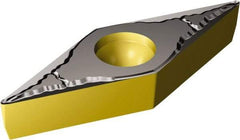 Sandvik Coromant - VBMT331 MM Grade 1105 Carbide Turning Insert - TiAlN Finish, 35° Diamond, 3/8" Inscr Circle, 3/16" Thick, 1/64" Corner Radius - Eagle Tool & Supply
