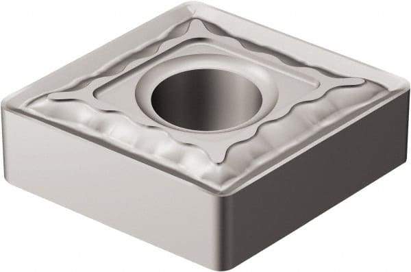 Sandvik Coromant - CNMG543 QM Grade H13A Carbide Turning Insert - Uncoated, 80° Diamond, 5/8" Inscr Circle, 1/4" Thick, 3/64" Corner Radius - Eagle Tool & Supply
