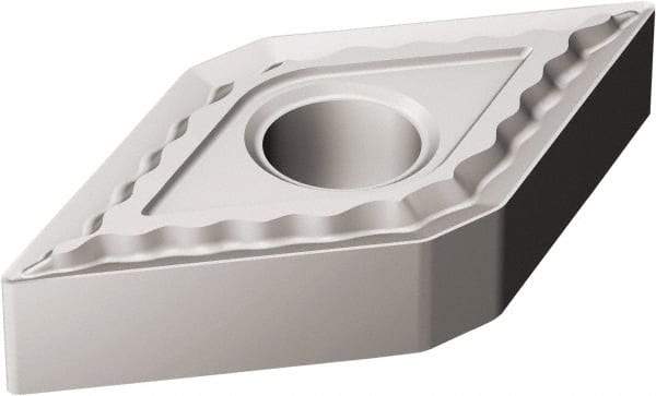 Sandvik Coromant - DNMG432 QM Grade H13A Carbide Turning Insert - Uncoated, 55° Diamond, 1/2" Inscr Circle, 3/16" Thick, 1/32" Corner Radius - Eagle Tool & Supply