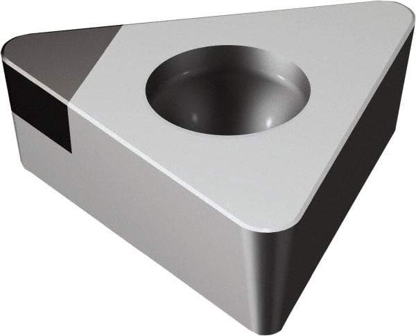 Sandvik Coromant - TCMW21.51 FP Grade CD10 Carbide Turning Insert - Uncoated, 60° Triangle, 1/4" Inscr Circle, 3/32" Thick, 1/64" Corner Radius - Eagle Tool & Supply