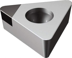 Sandvik Coromant - TCMW21.51 FP Grade CD10 Carbide Turning Insert - Uncoated, 60° Triangle, 1/4" Inscr Circle, 3/32" Thick, 1/64" Corner Radius - Eagle Tool & Supply