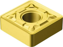 Sandvik Coromant - SNMG543 MR Grade 2025 Carbide Turning Insert - TiCN/AI2O3/TiN Finish, 90° Square, 5/8" Inscr Circle, 1/4" Thick, 3/64" Corner Radius - Eagle Tool & Supply