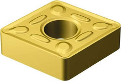 Sandvik Coromant - CNMG643 HM Grade 2025 Carbide Turning Insert - TiCN/AI2O3/TiN Finish, 80° Diamond, 3/4" Inscr Circle, 1/4" Thick, 3/64" Corner Radius - Eagle Tool & Supply