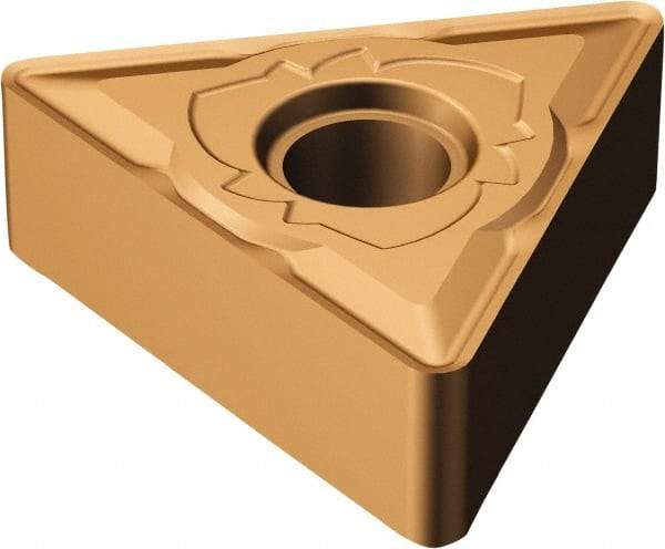 Sandvik Coromant - TNMG331 SM Grade 1115 Carbide Turning Insert - TiAlN/AlCr2O3 Finish, 60° Triangle, 3/8" Inscr Circle, 3/16" Thick, 1/64" Corner Radius - Eagle Tool & Supply