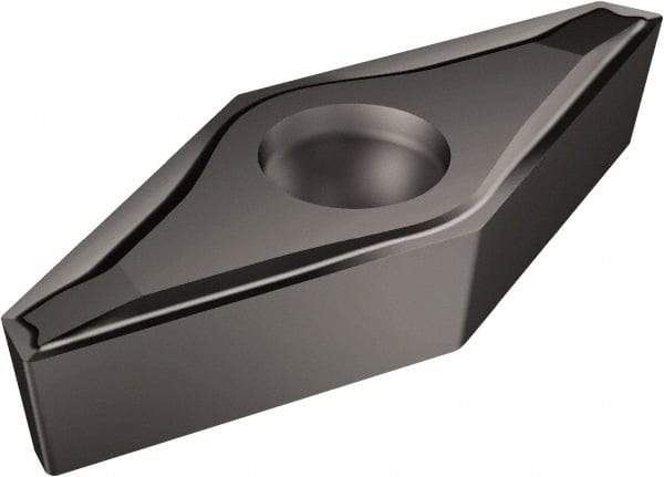 Sandvik Coromant - VCEX2200 F Grade 1105 Carbide Turning Insert - TiAlN2 Finish, 35° Diamond, 3/8" Inscr Circle, 1/8" Thick, 0mm Corner Radius - Eagle Tool & Supply